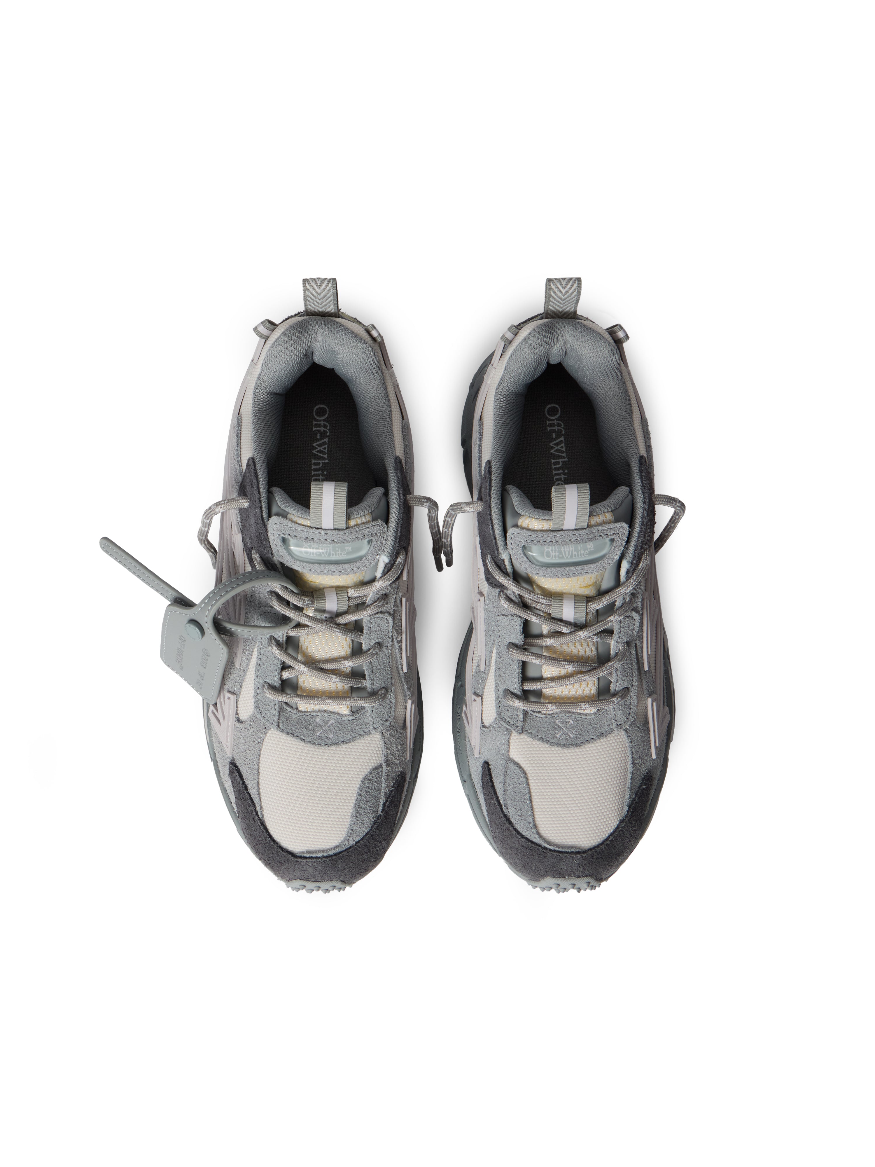 Off-White Be Right Back Suede Sneakers Womens Grey