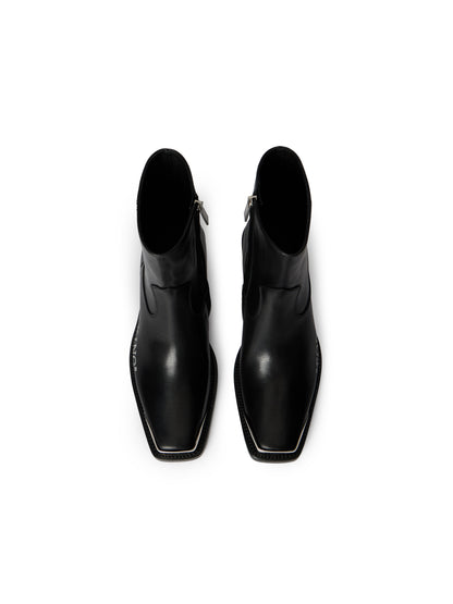 Off-White For Walking Texan Ankle Boots Womens Black