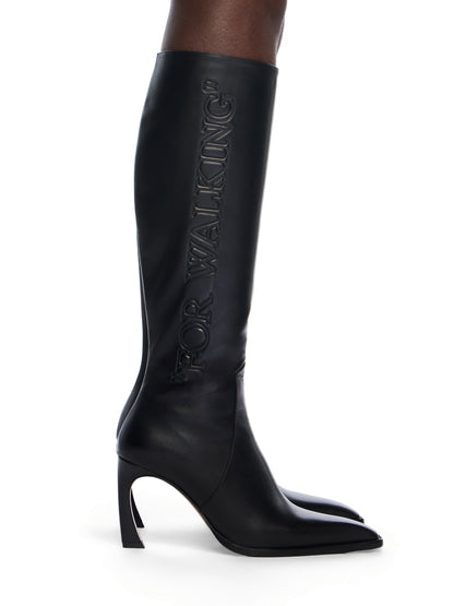 Off-White For Walking Loop Boots Womens Black