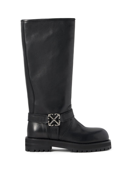 Off-White Off Track High Boots Womens Black
