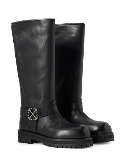 Off-White Off Track High Boots Womens Black