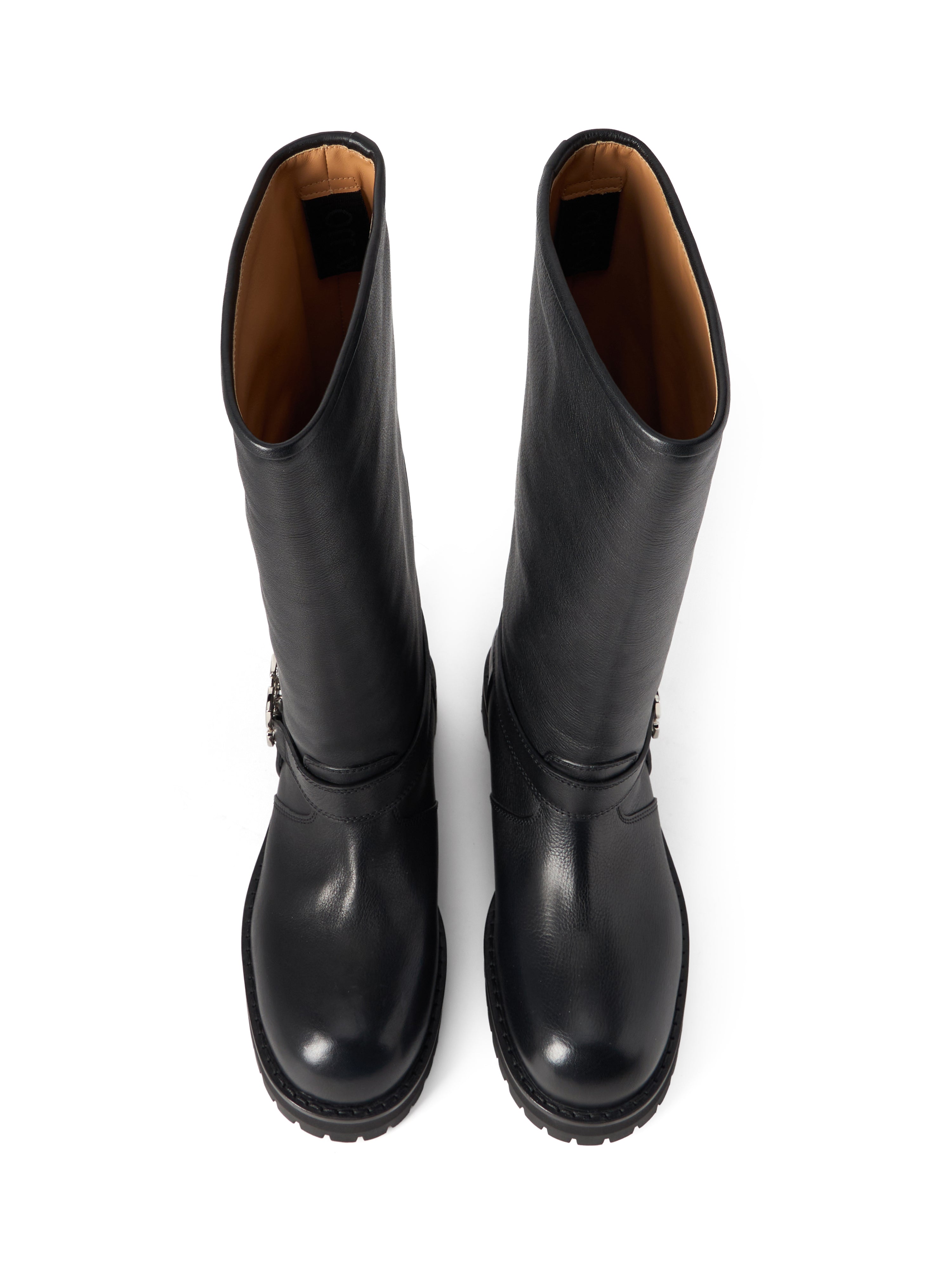 Off-White Off Track High Boots Womens Black