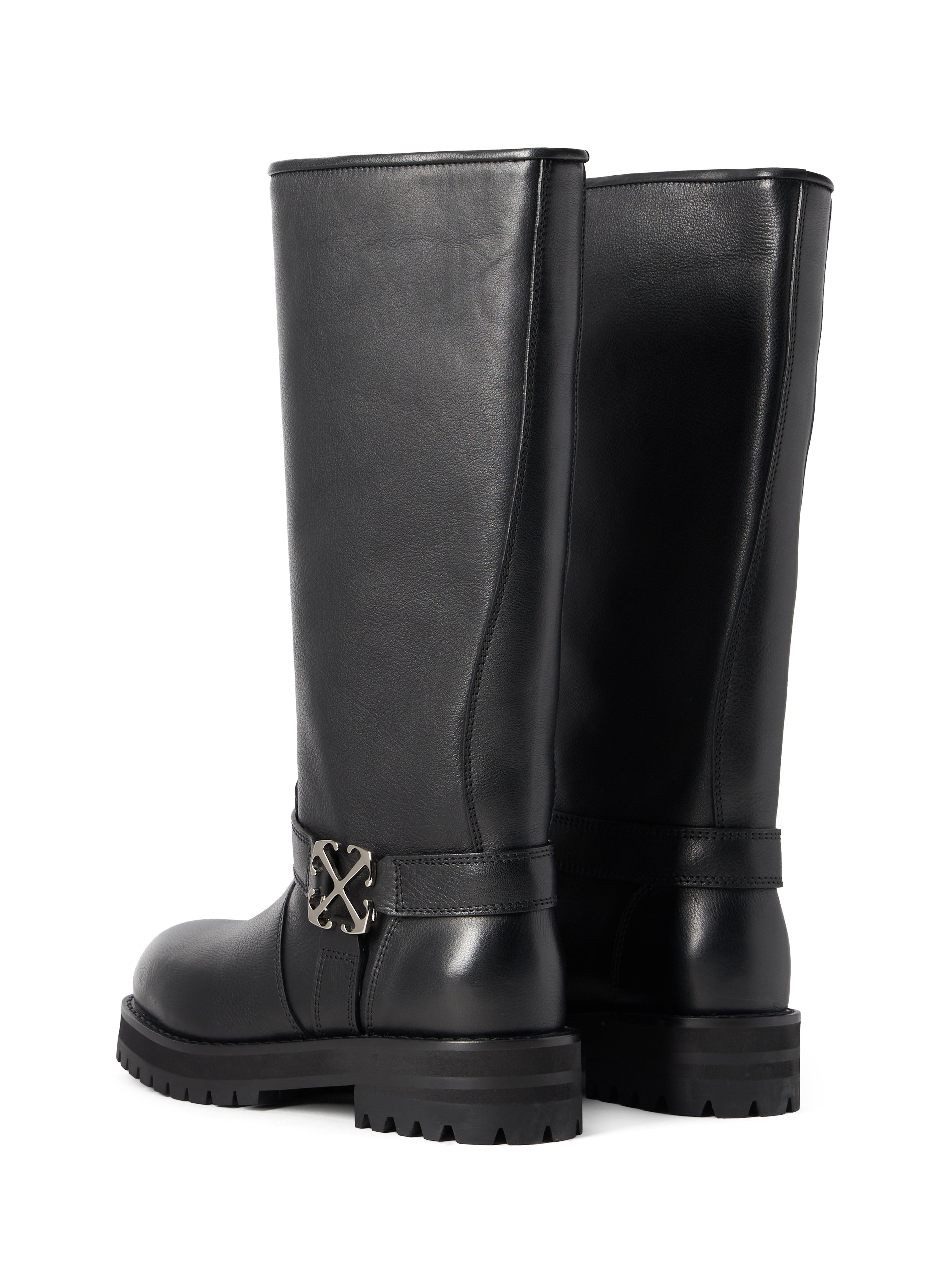 Off-White Off Track High Boots Womens Black
