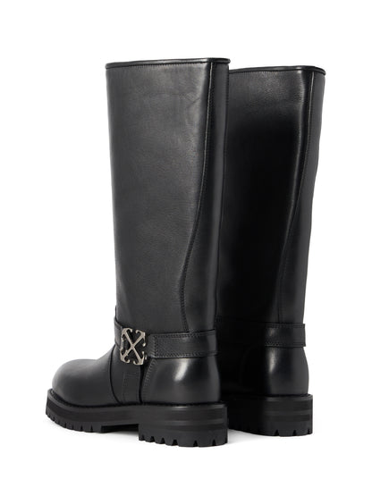 Off-White Off Track High Boots Womens Black