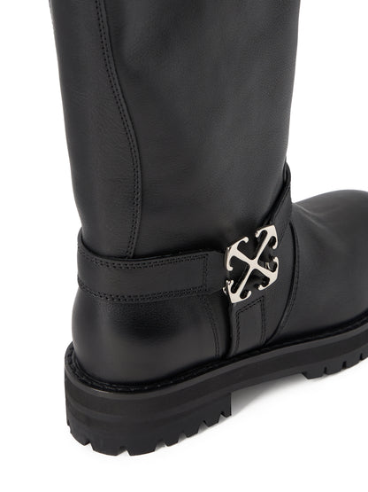 Off-White Off Track High Boots Womens Black