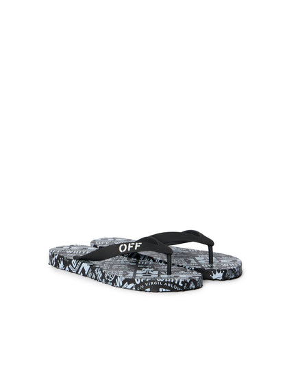 Off-White Off Stamp Flip Flops Womens White