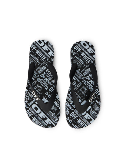 Off-White Off Stamp Flip Flops Womens White