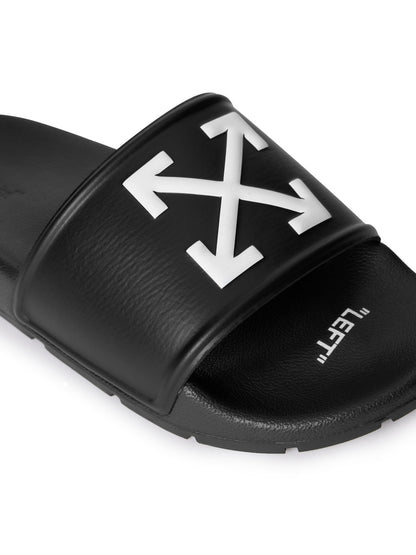 Off-White Arrow Slider Sandals Womens Black