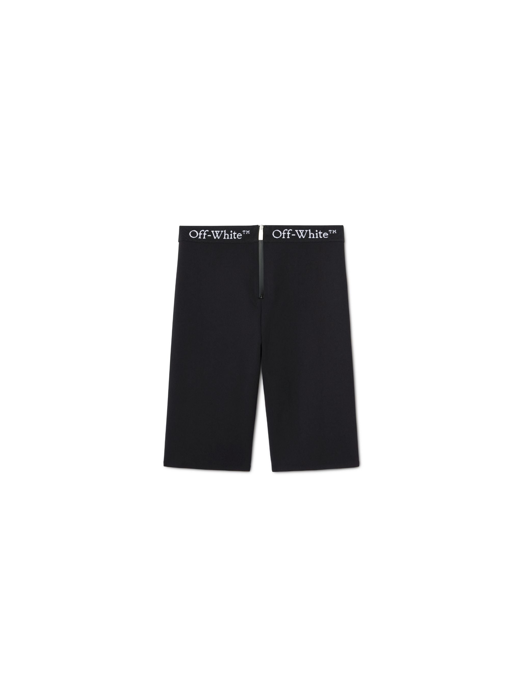 Off-White Logoband Zipped Shorts Black