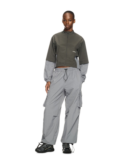Off-White Off Parachute Nylon Pant Grey