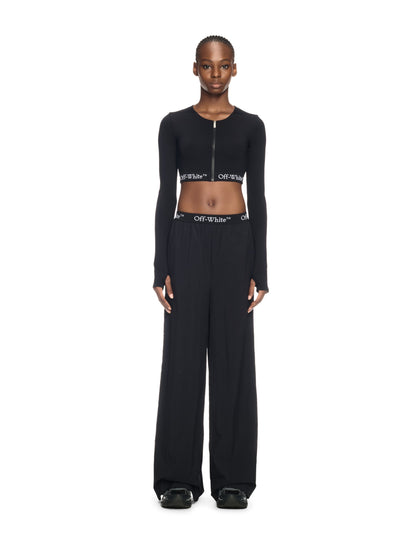 Off-White Logoband Nylon Pant Black