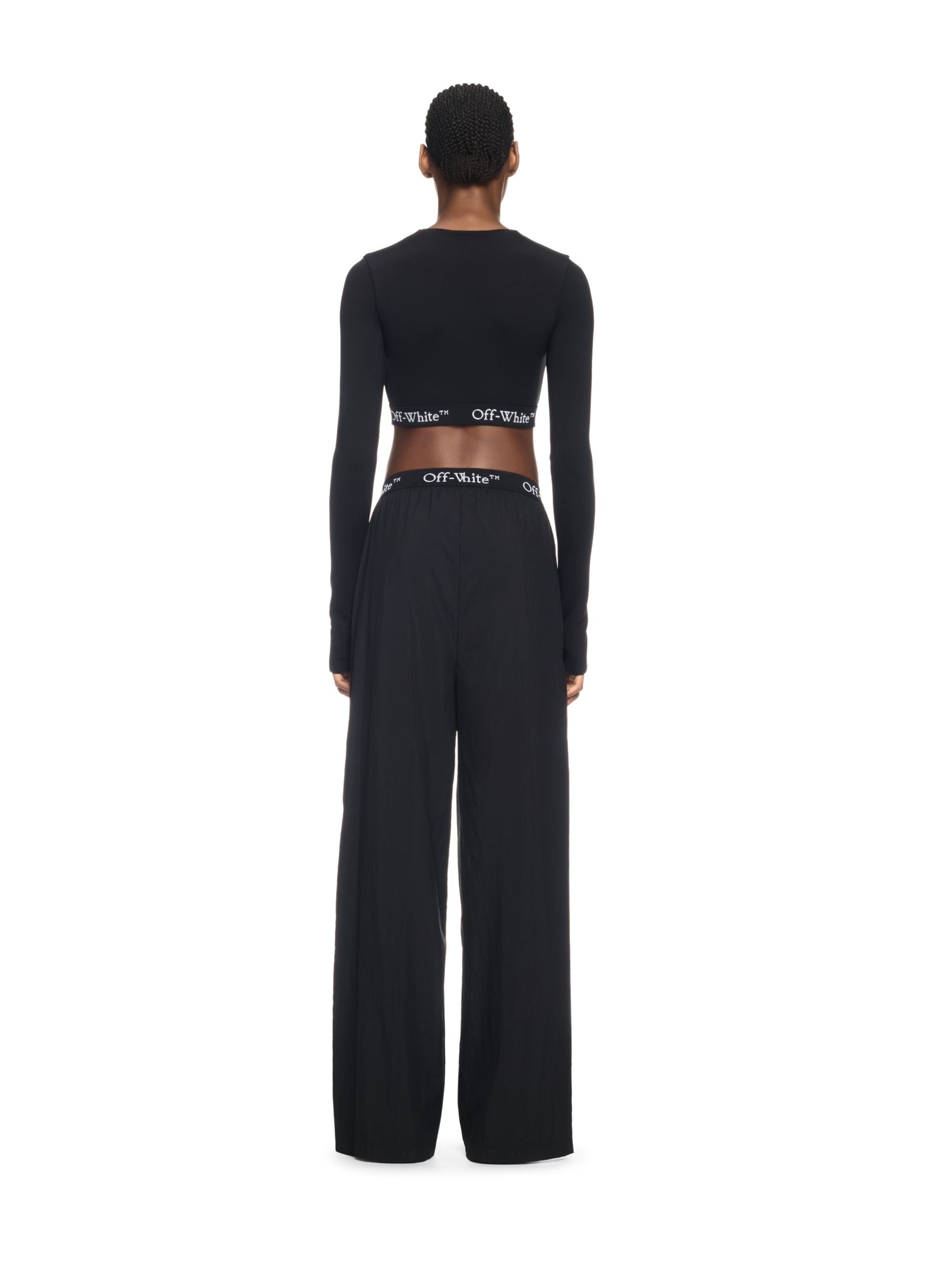 Off-White Logoband Nylon Pant Black