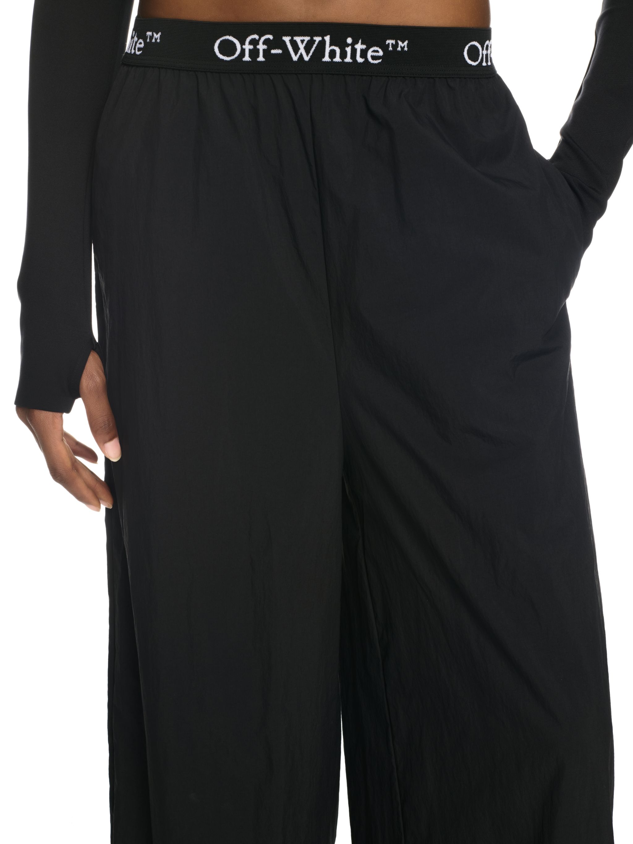 Off-White Logoband Nylon Pant Black