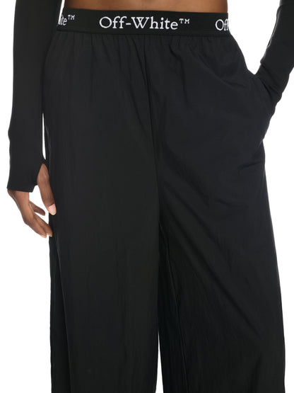 Off-White Logoband Nylon Pant Black