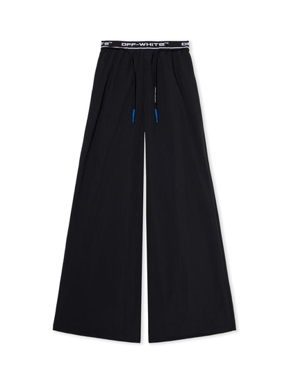 Off-White Logoband Wideleg Pants Black