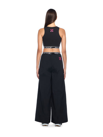 Off-White Logoband Wideleg Pants Black