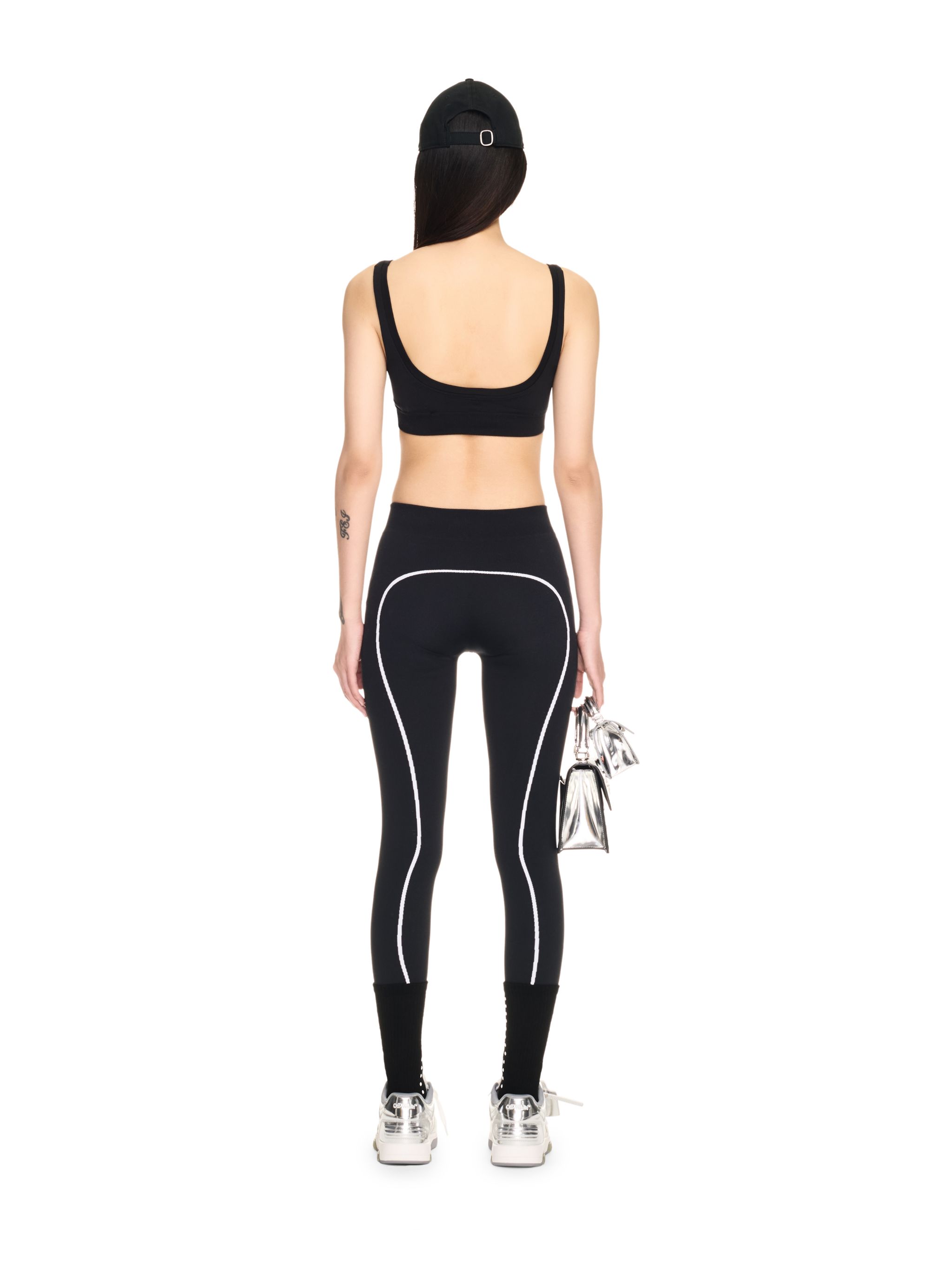 Off-White Black Stamp Seamless Bra