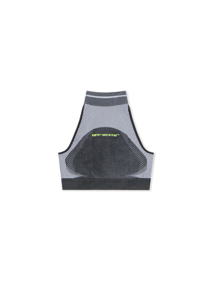 Off-White Race Logo Arrow Seamless Top Black