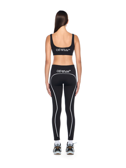 Off-White Off Stamp Seamless Bra Black
