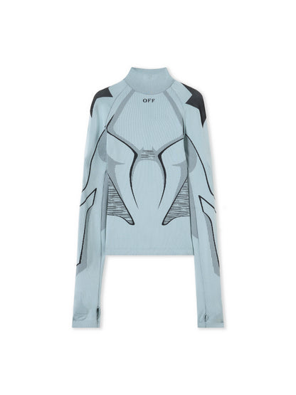 Off-White Seamless Race Top Blue