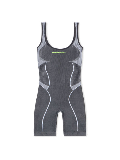 Off-White Race Logo Arrow Seamless Onesie Black