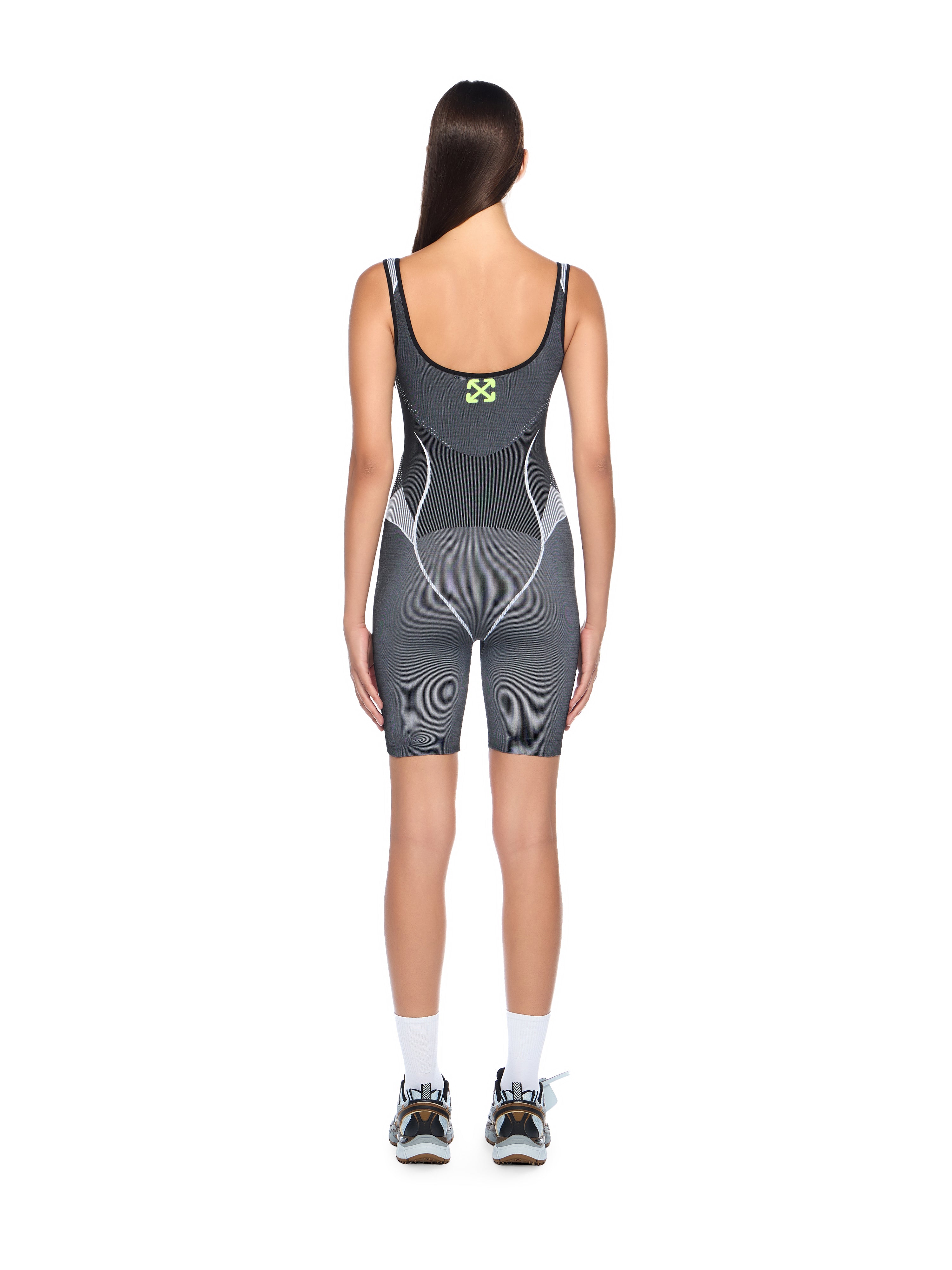 Off-White Race Logo Arrow Seamless Onesie Black