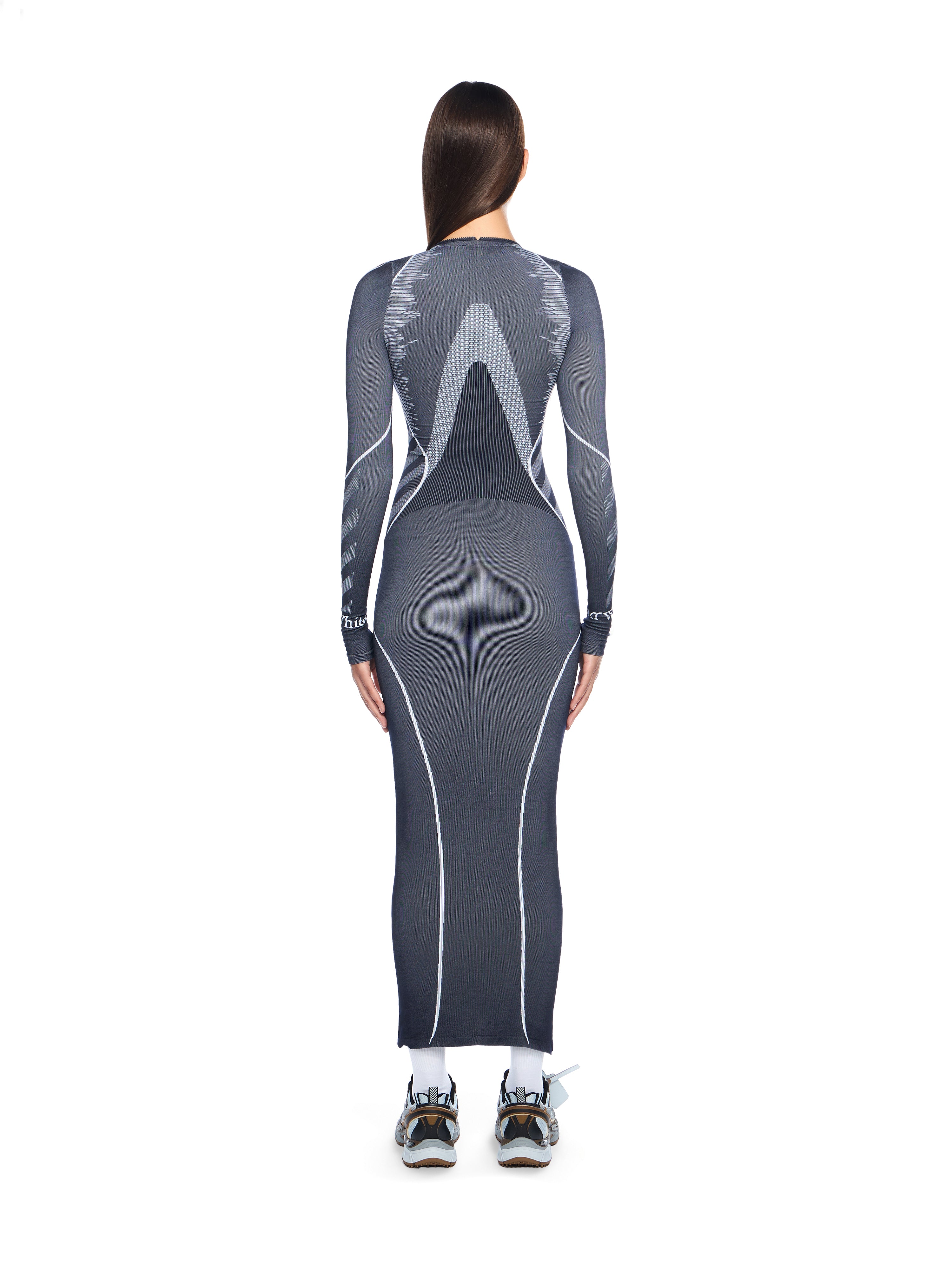 Off-White Diag Seamless Zip Dress Blue
