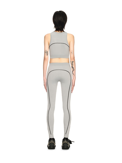Off-White Gray Stamp Seamless Leggings Grey
