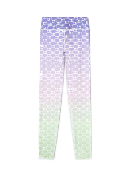 Off-White Double Arrows Aop Leggings Purple