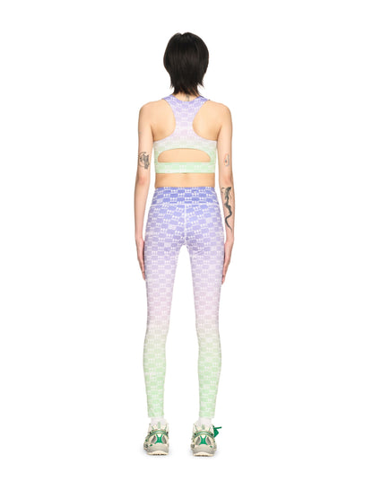 Off-White Double Arrows Aop Leggings Purple