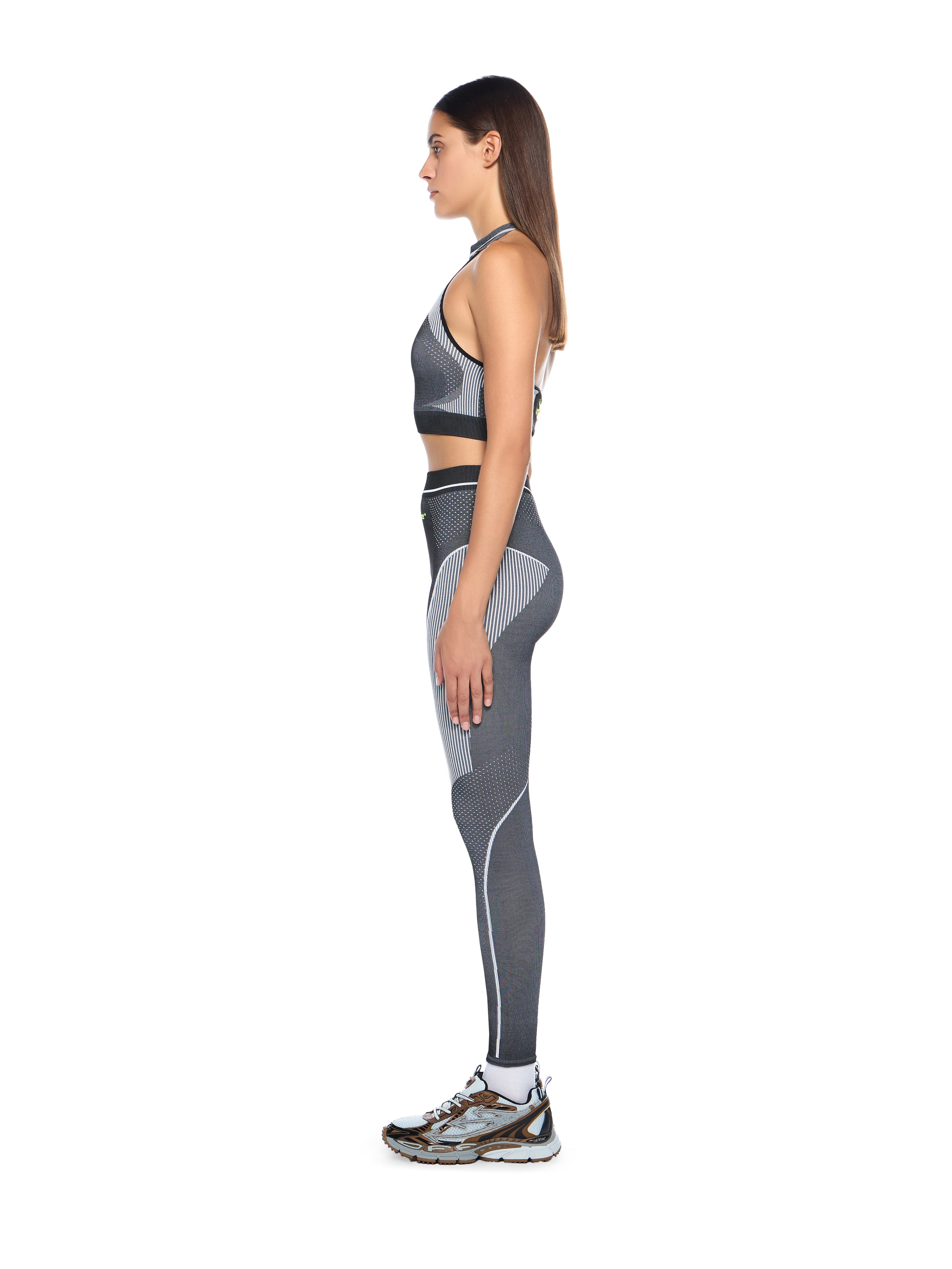 Off-White Race Logo Arrow Seamless Leggings Black