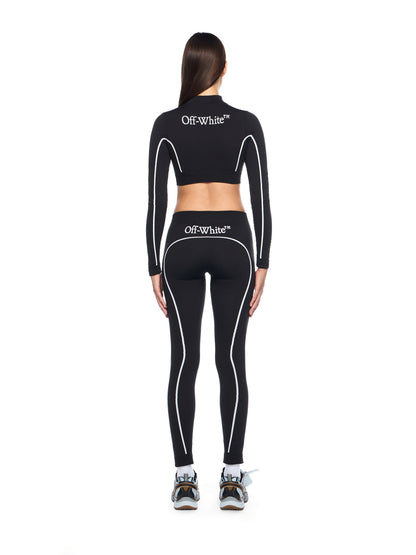 Off-White Off Stamp Seamless Leggings Black