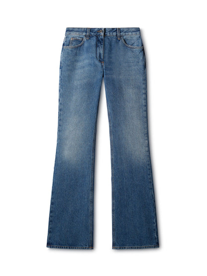 Off-White Slim Flared 5Pkt Pants Blue