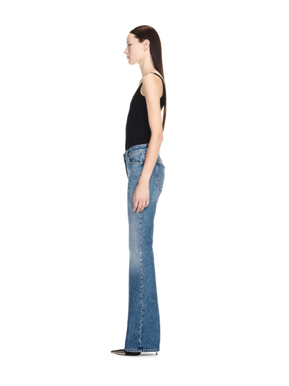 Off-White Slim Flared 5Pkt Pants Blue