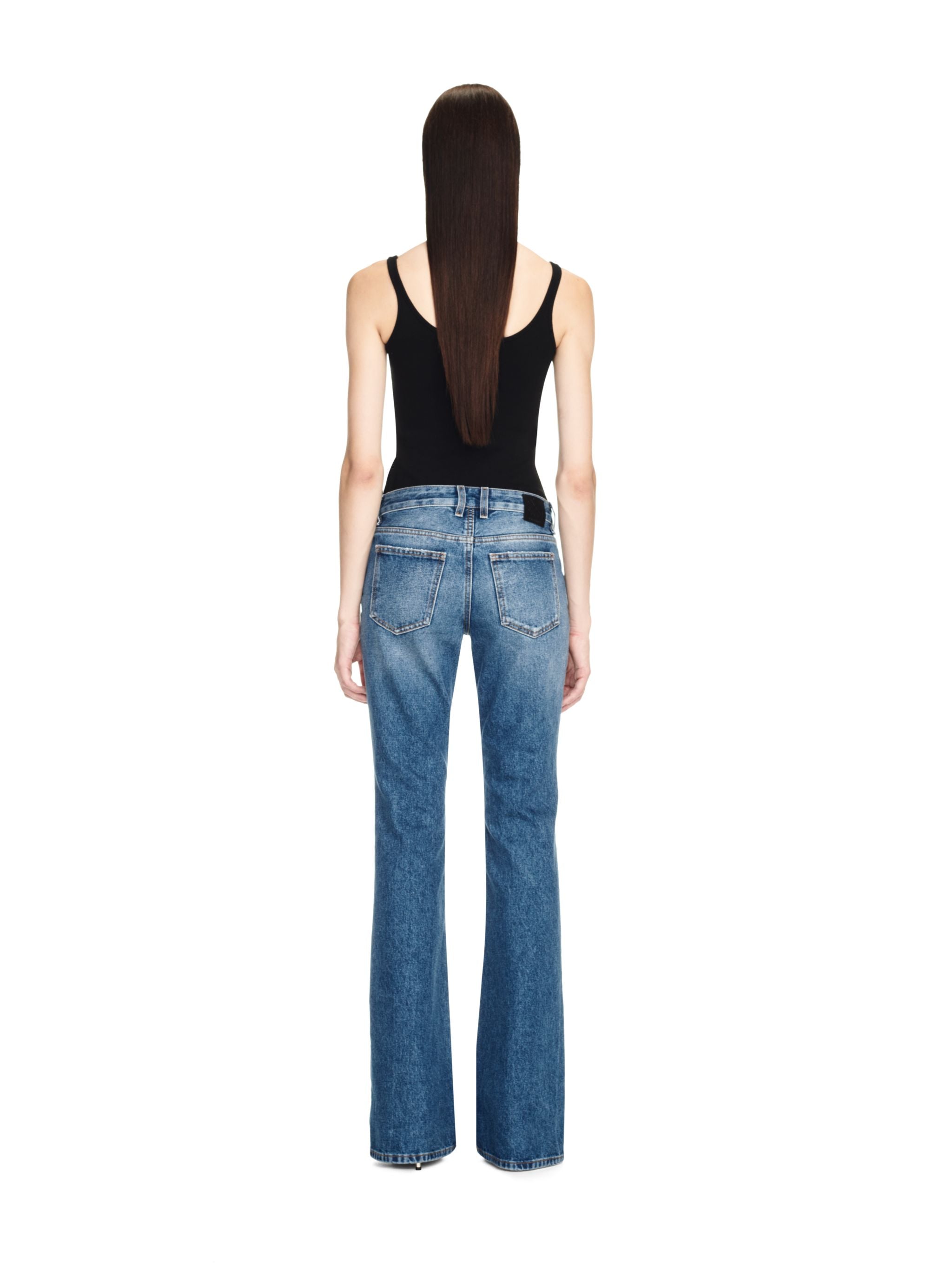 Off-White Slim Flared 5Pkt Pants Blue