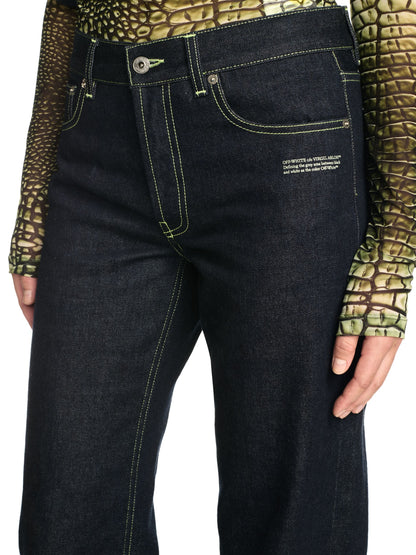 Off-White Denim Susy 5Pkt Pants Blue Neutrals