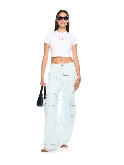 Off-White Cargo Denim Pants None