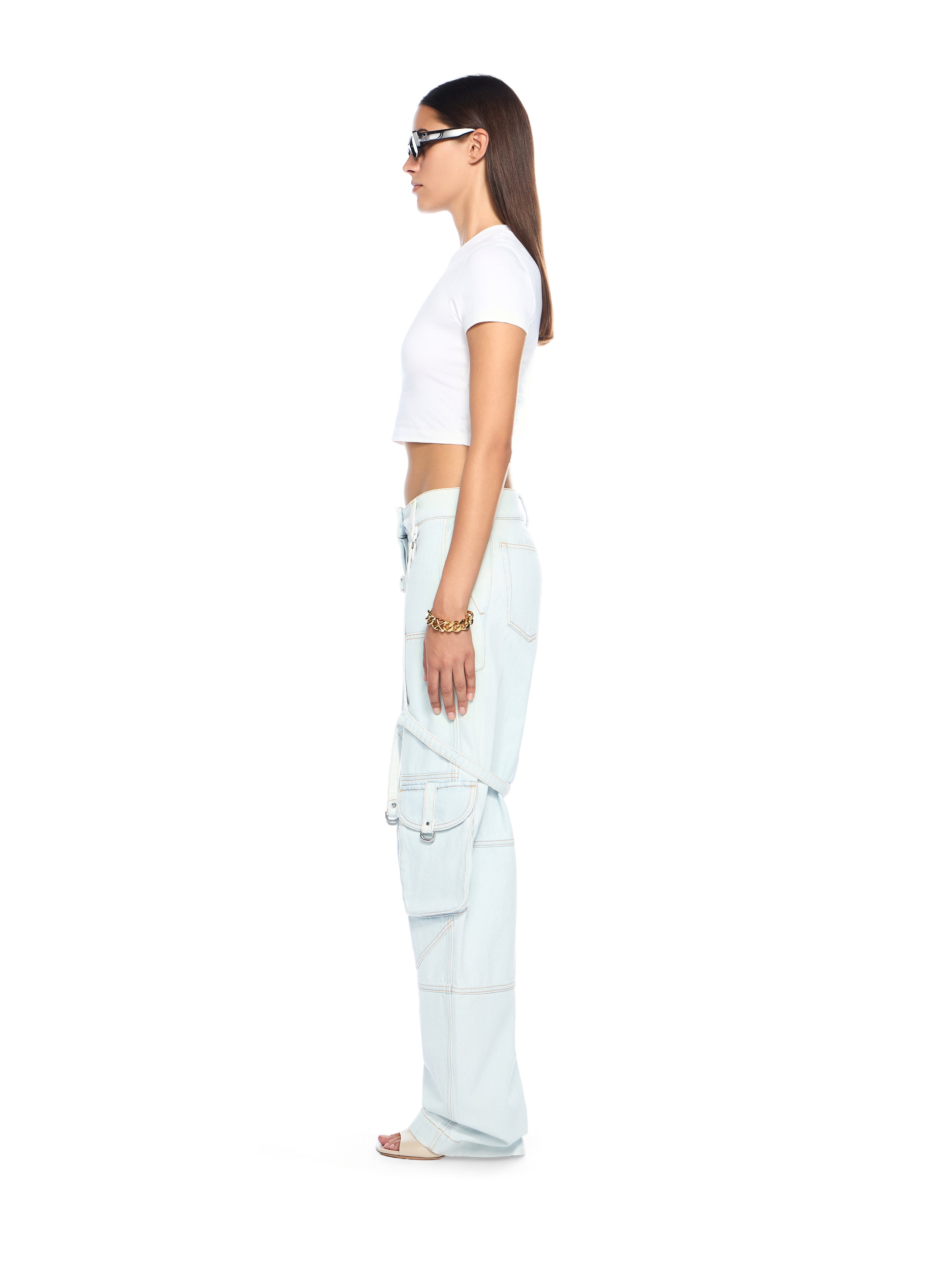 Off-White Cargo Denim Pants None