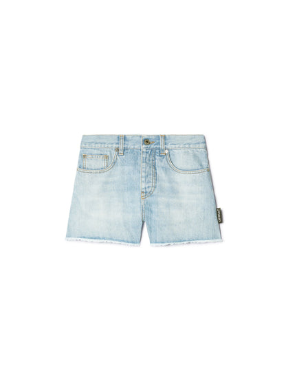 Off-White Denim Doll Shorts Blue