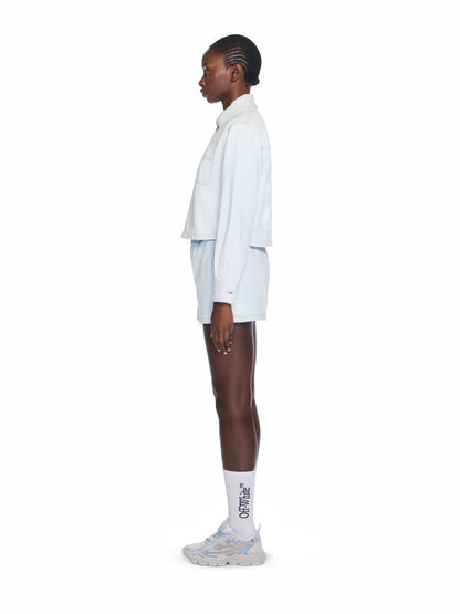 Off-White Diag Long Sleeve Denim Shirt Blue