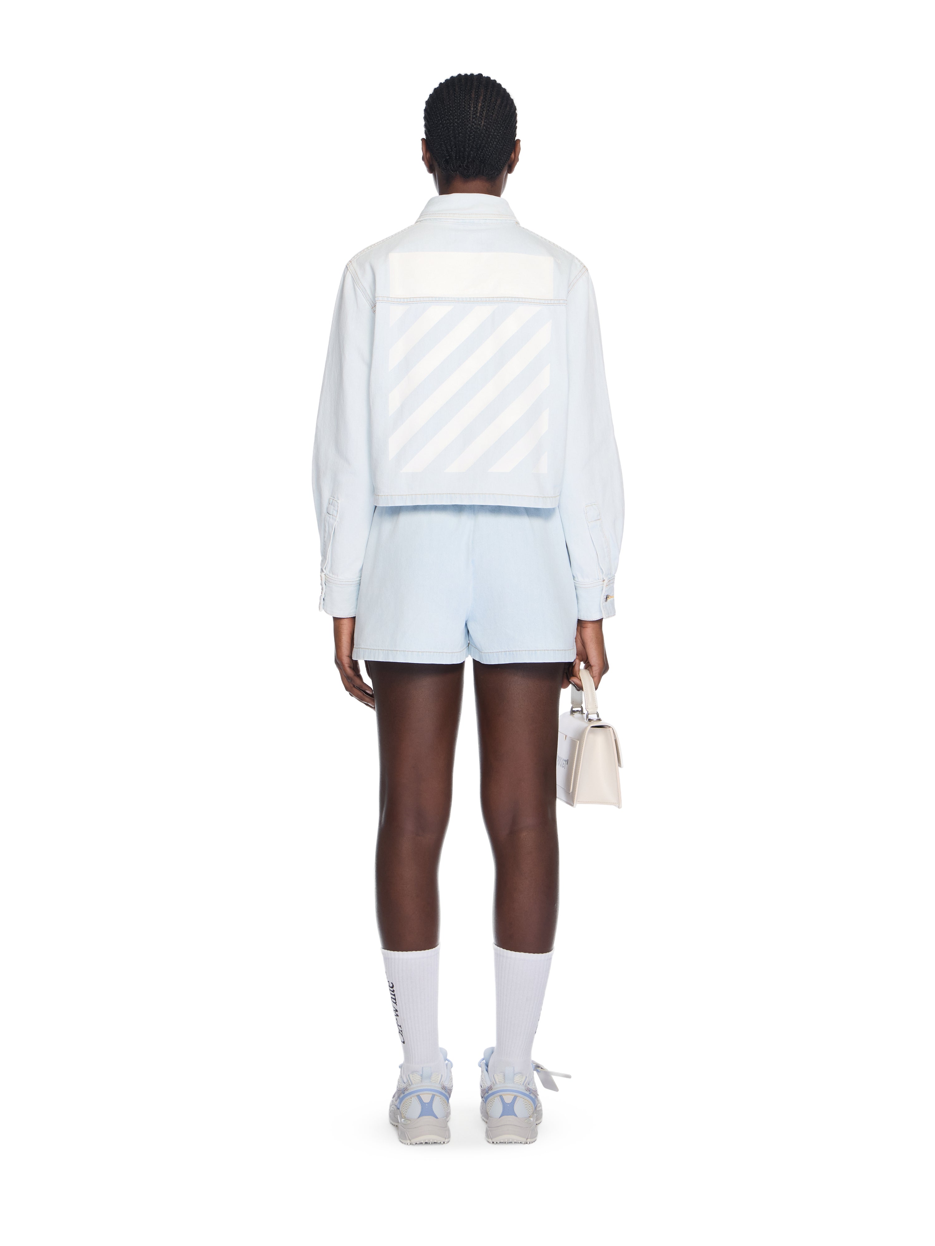 Off-White Diag Long Sleeve Denim Shirt Blue