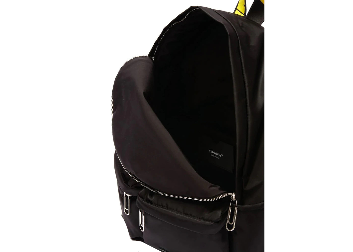 off-white arrow nylon backpack black/white 