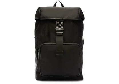 Off-White Arrow Tuc Nylon Backpack Black