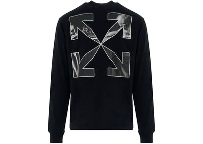 off-white caravaggio arrow skate l/s tee black