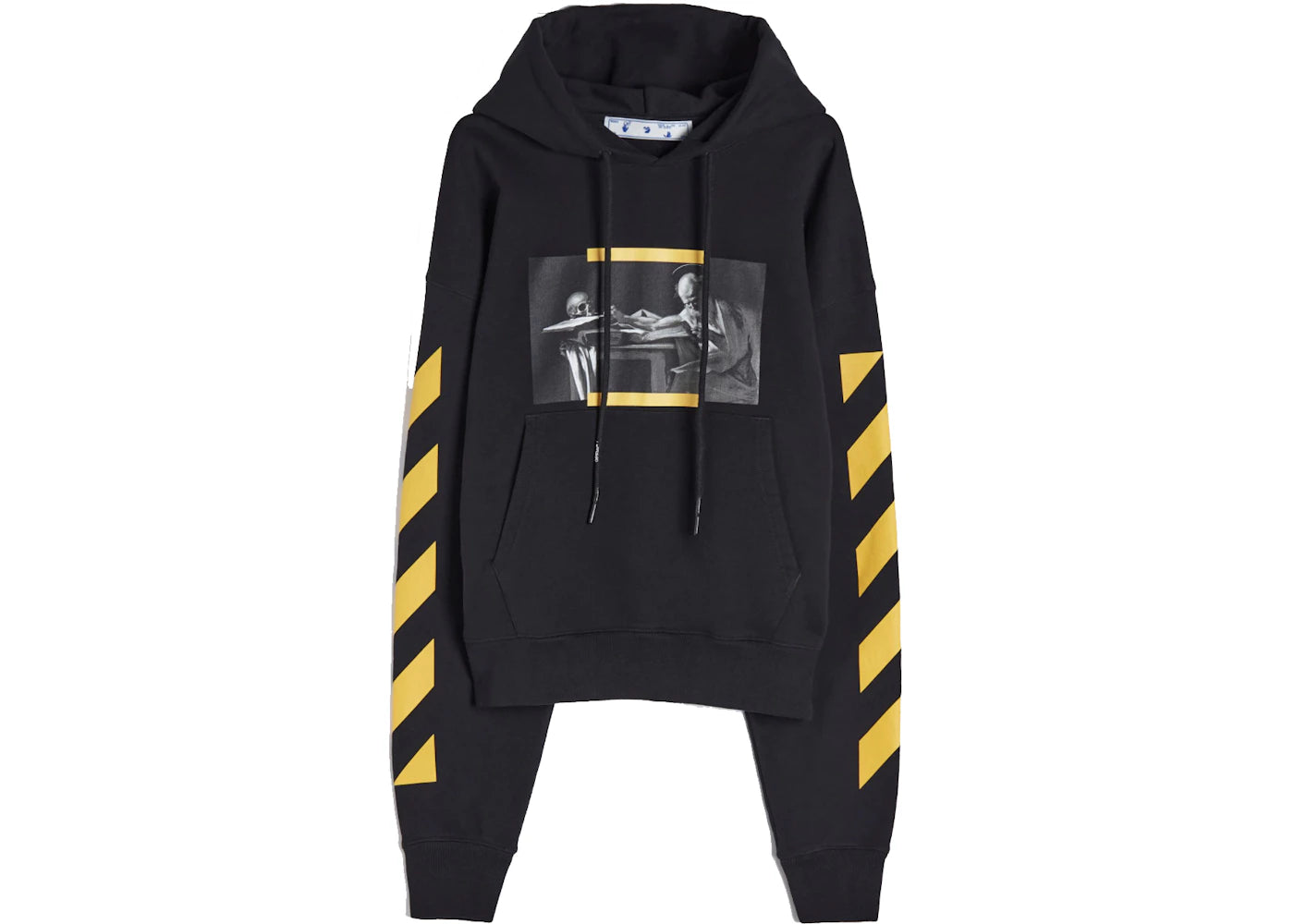off-white caravaggio painting hoodie black/yellow
