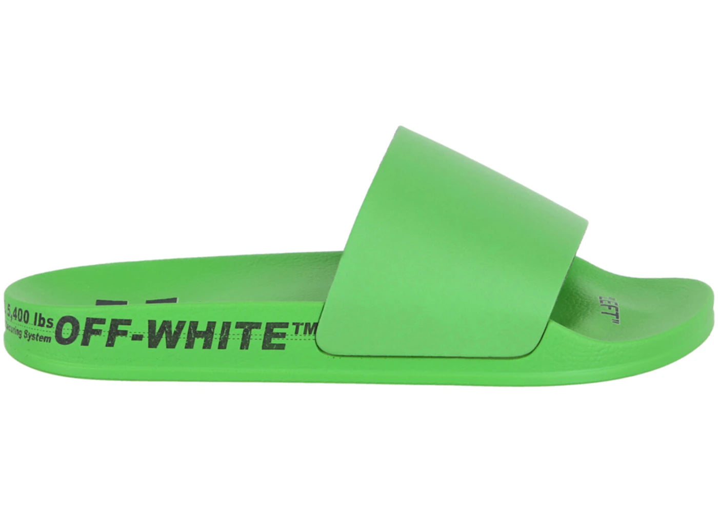Off-White Industrial Belt Slides Green Black