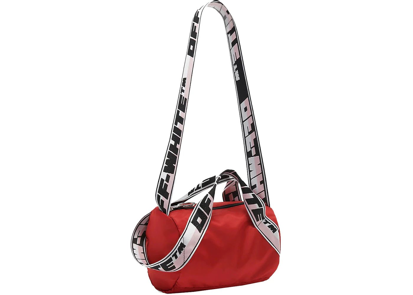 Off-White Logo Band Mini Duffle Bag Red/Black