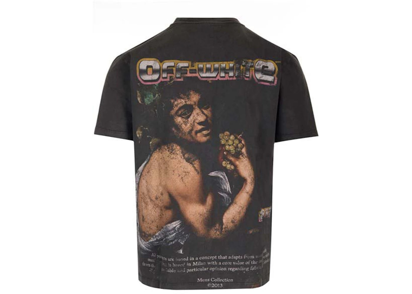 off-white logo-print cotton t-shirt black