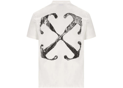 off-white scratch arrow slim fit t-shirt white