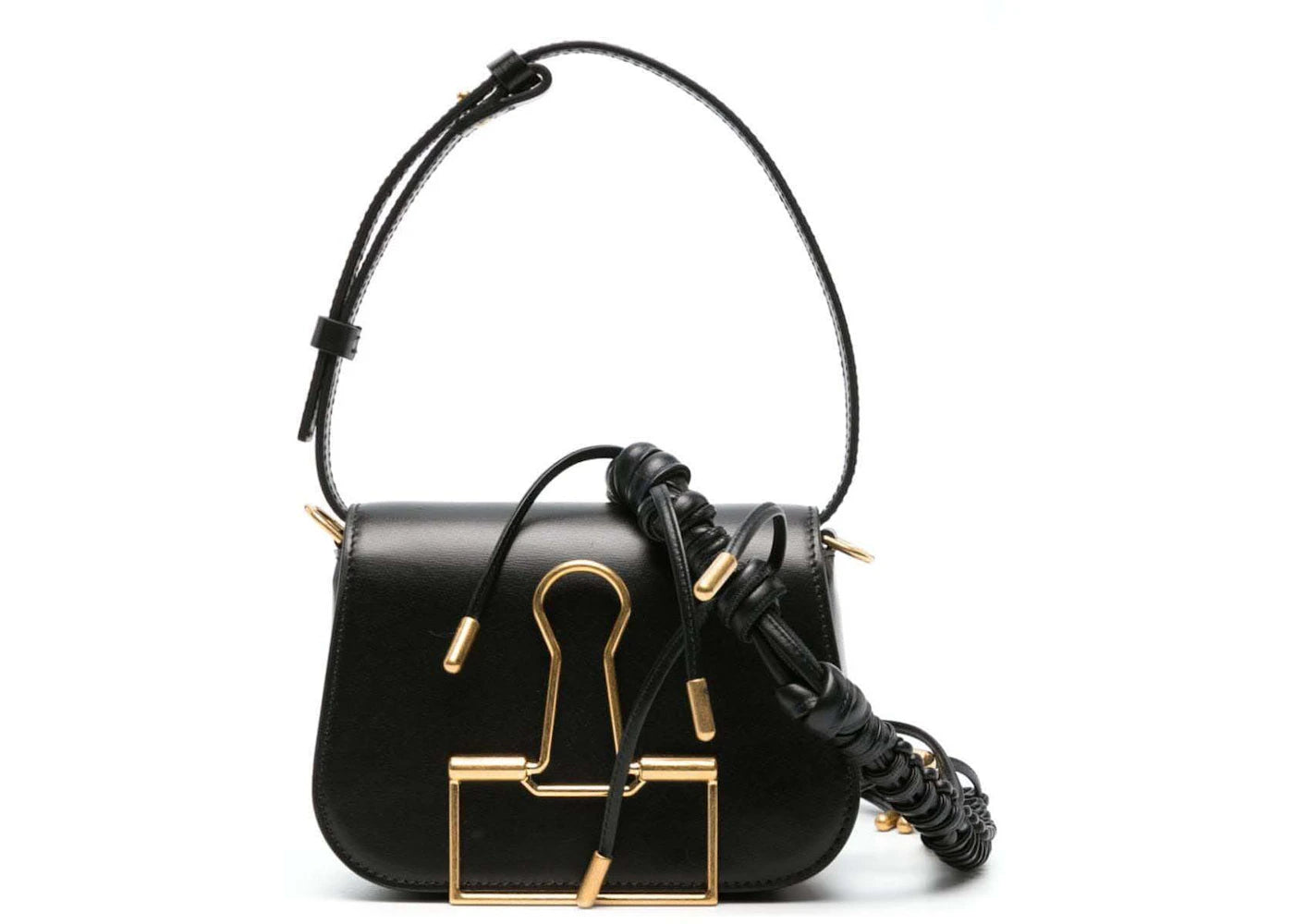 off-white skeleton binder shoulder bag black